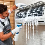 dvanced AC foam wash and deep cleaning service by Fixflow in Delhi NCR