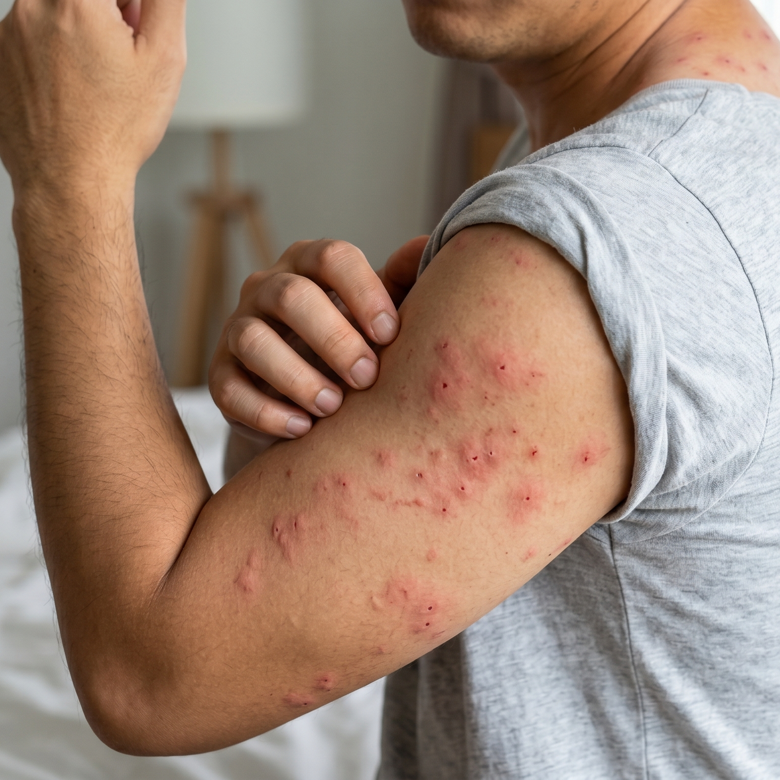 Fixflow identifying unexplained bed bug bites and skin rashes in Delhi NCR