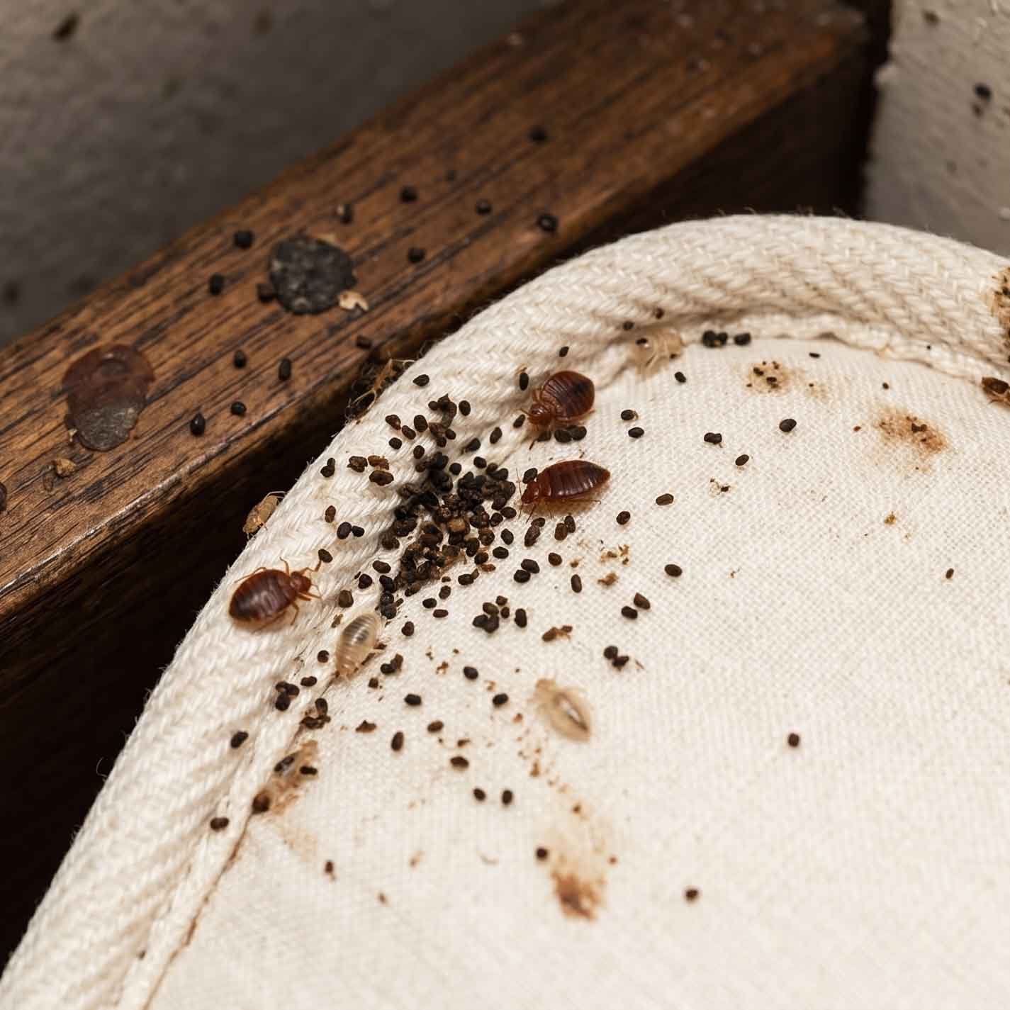 Fixflow identifying bed bug fecal spots and stains in Delhi NCR properties